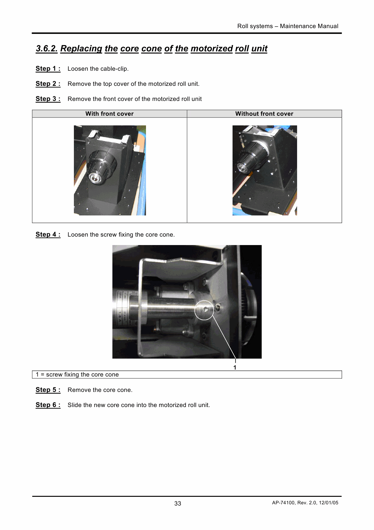 MUTOH RollSystems Winder 30 100 Unwinder Service Manual-2